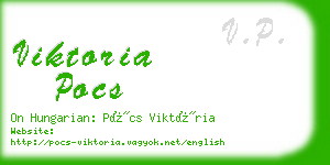 viktoria pocs business card